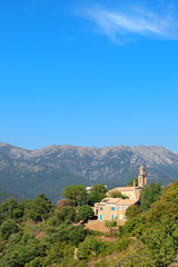 Fototapeta na wymiar Landscape east coast French Corsica