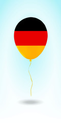 Germany balloon with flag.Ballon in the Country National Colors. Country Flag Rubber Balloon. Vector Illustration.