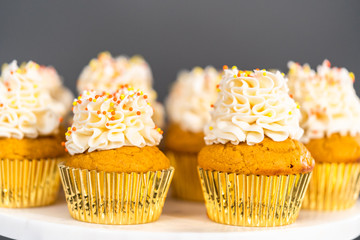 Pumpkin spice cupcake