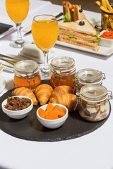 Sweet breakfast served in the restaurant