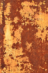 background of old rusty metal wall close up