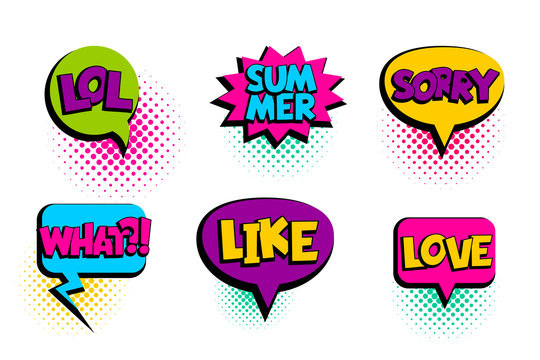 Sorry, love, like set speech bubble comic text