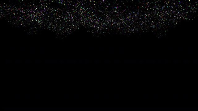 Fantastic abstract animation with glittering particles in slow motion, 4096x2304 loop 4K