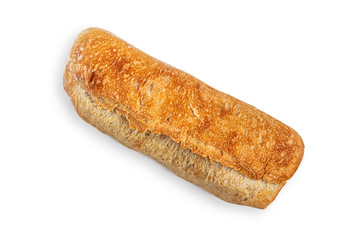 Top view of a French mini baguette