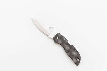Pocket knife isolated on white