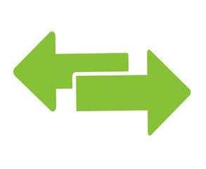 Exchange arrow transfer icon, logo. Vector isloated on white background - obrazy, fototapety, plakaty