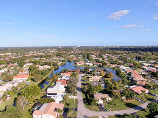 Fototapeta na wymiar Drone Aerial South Florida Views