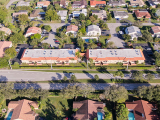 Naklejka premium Drone Aerial South Florida Views
