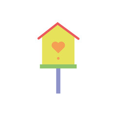 bird house wooden isolated icon