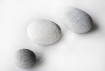 Fototapeta na wymiar sea stones isolated on white