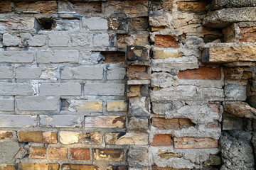 XXL photo of a wall of an old building. Amazing detail.