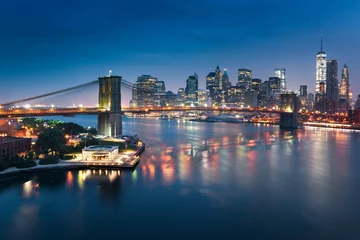 Foto op Plexiglas New York City skyline © beatrice prève