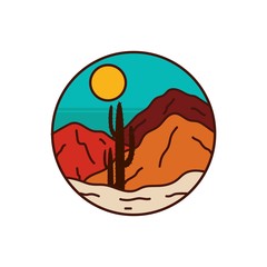 mountain logo design vector illustration