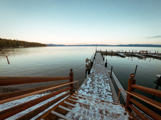 A dock on lake tahoe