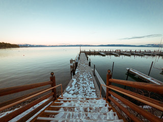 A dock on lake tahoe
