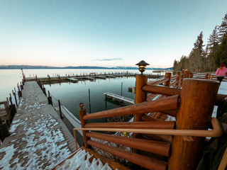 A dock on lake tahoe