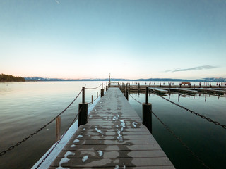 A dock on lake tahoe