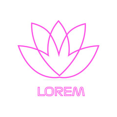 Obraz premium modern lotus flower logo design template. lotus symbol icon