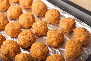 Vegan Arancini balls 