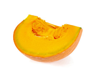 raw pumpkin isolated on white
