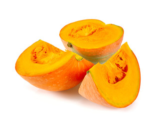 raw pumpkin isolated on white