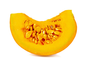 pumpkin ready to be eaten isolated