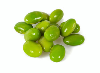 soya beans isolated on white