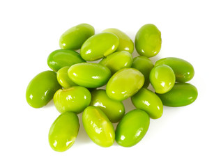 soya beans isolated on white