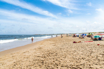 Fototapeta na wymiar Punta del Diablo a beach village in Uruguay