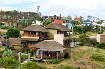 house in the village Punta del Diablo in Uruguay