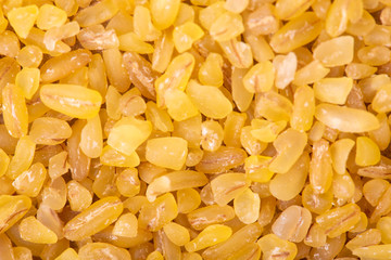 Bulgur wheat background. One of the collection