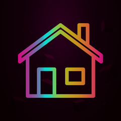 house nolan style icon. Simple thin line, outline vector of buildings icons for ui and ux, website or mobile application