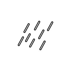 rain icon. Simple glyph, flat vector of camping icons for ui and ux, website or mobile application