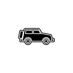 car for travel icon. Simple glyph, flat vector of camping icons for ui and ux, website or mobile application