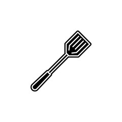 a shovel for a barbecue icon. Simple glyph, flat vector of camping icons for ui and ux, website or mobile application