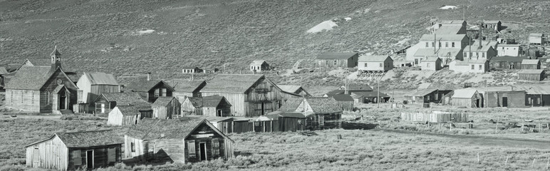 This is an old ghost town from around 1859. It was known as the Baddest Town in the West during the gold rush period. - obrazy, fototapety, plakaty