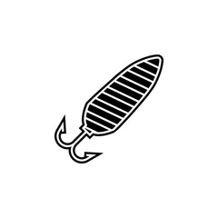 fishing hook icon. Simple glyph, flat vector of camping icons for ui and ux, website or mobile application