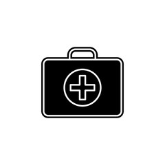 Obraz premium first-aid kit icon. Simple glyph, flat vector of camping icons for ui and ux, website or mobile application