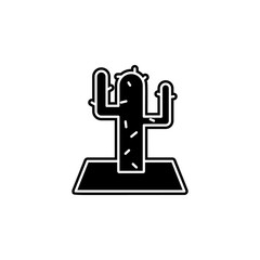 cactus icon. Simple glyph, flat vector of camping icons for ui and ux, website or mobile application