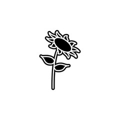sunflower icon. Simple glyph, flat vector of camping icons for ui and ux, website or mobile application