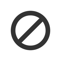 Prohibition symbol icon vector illustration EPS 10