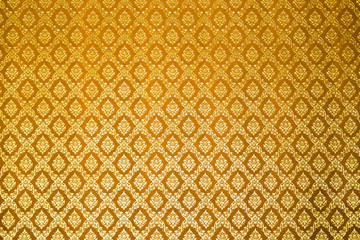 seamless pattern golden pattern in temple thailand