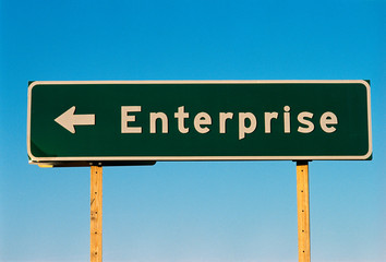 This is a street sign that says Enterprise.