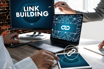 LINK BUILDING Connect Link Communication Contact Network.
