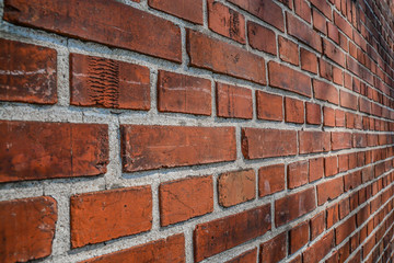 Fototapeta premium Brick wall wall cement floor brown stone