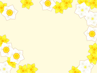 スイセンのイラスト背景