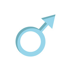 male gender symbol love isolated icon