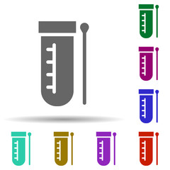 Laboratory, test battery in multi color style icon. Simple glyph, flat vector of laboratory icons for ui and ux, website or mobile application