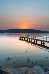 Soft and Gentle Sunrise over the Bay