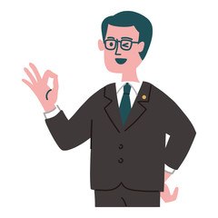 スーツ  男性　士業　OK